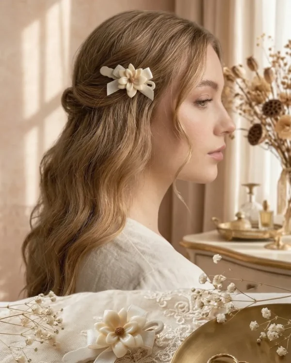 Cute hair accessories collection with multicolor bow clips, hair ribbons, hairbands and teddy bear or bunny hairbands for girls and kids from Passionate Bangladesh.