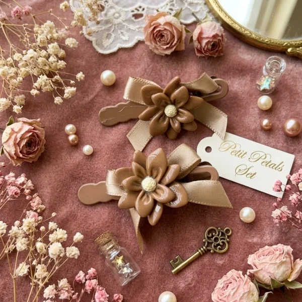 Cute hair accessories collection with multicolor bow clips, hair ribbons, hairbands and teddy bear or bunny hairbands for girls and kids from Passionate Bangladesh.