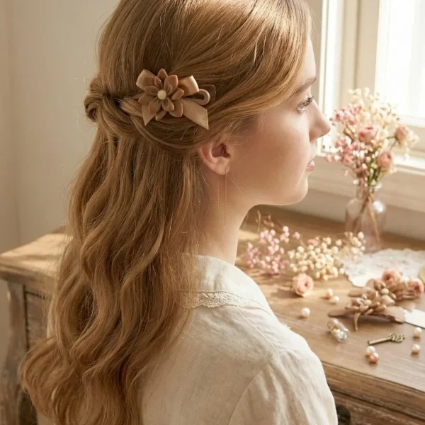 Cute hair accessories collection with multicolor bow clips, hair ribbons, hairbands and teddy bear or bunny hairbands for girls and kids from Passionate Bangladesh.