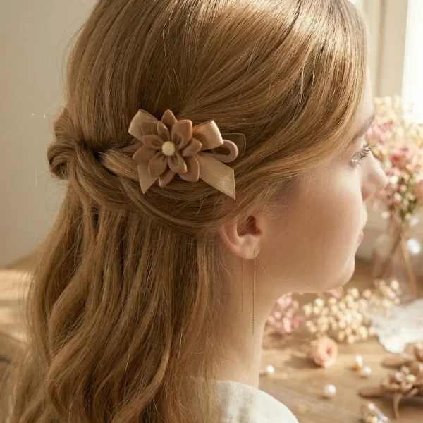 Cute hair accessories collection with multicolor bow clips, hair ribbons, hairbands and teddy bear or bunny hairbands for girls and kids from Passionate Bangladesh.