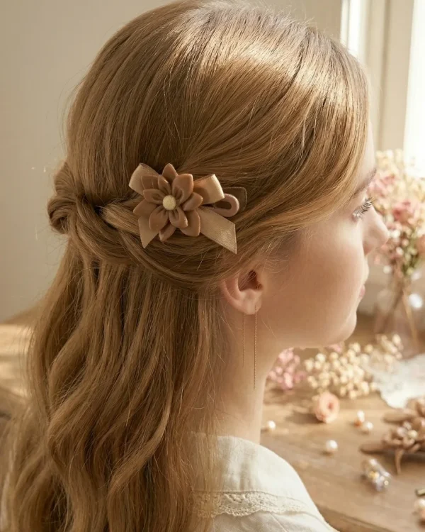 Cute hair accessories collection with multicolor bow clips, hair ribbons, hairbands and teddy bear or bunny hairbands for girls and kids from Passionate Bangladesh.