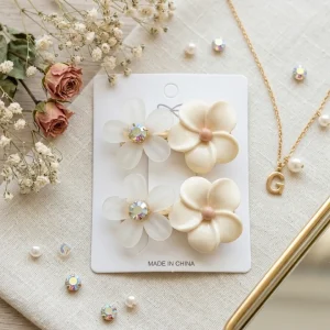 Cute hair accessories collection with multicolor bow clips, hair ribbons, hairbands and teddy bear or bunny hairbands for girls and kids from Passionate Bangladesh.