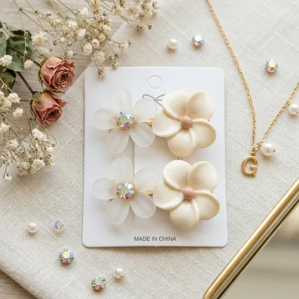 Cute hair accessories collection with multicolor bow clips, hair ribbons, hairbands and teddy bear or bunny hairbands for girls and kids from Passionate Bangladesh.