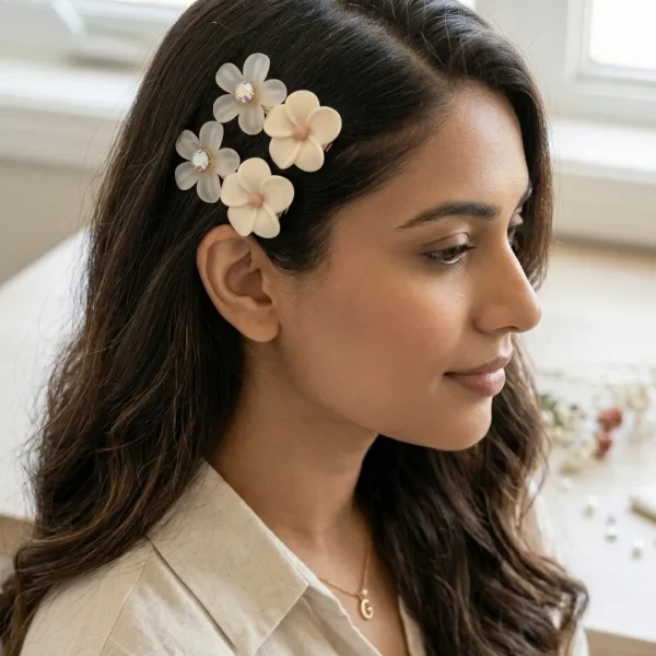 Cute hair accessories collection with multicolor bow clips, hair ribbons, hairbands and teddy bear or bunny hairbands for girls and kids from Passionate Bangladesh.