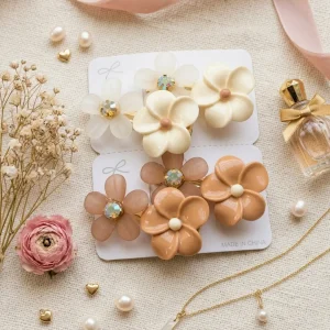 Cute hair accessories collection with multicolor bow clips, hair ribbons, hairbands and teddy bear or bunny hairbands for girls and kids from Passionate Bangladesh.