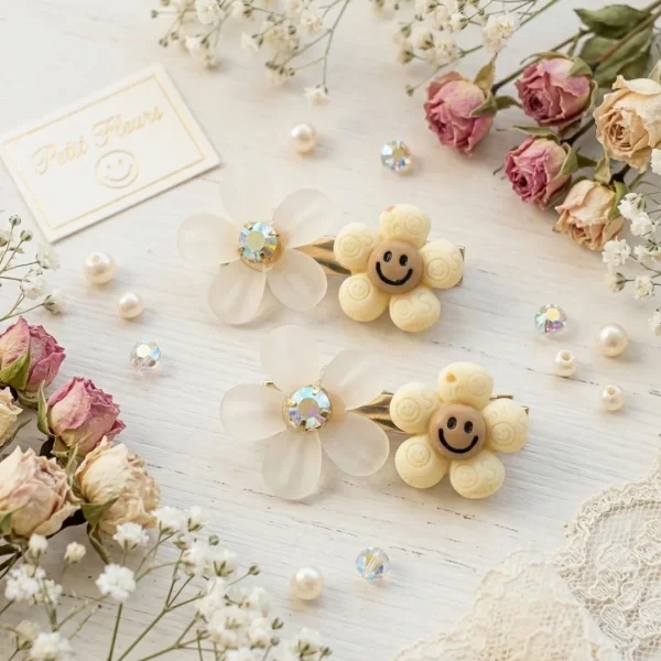 Cute hair accessories collection with multicolor bow clips, hair ribbons, hairbands and teddy bear or bunny hairbands for girls and kids from Passionate Bangladesh.