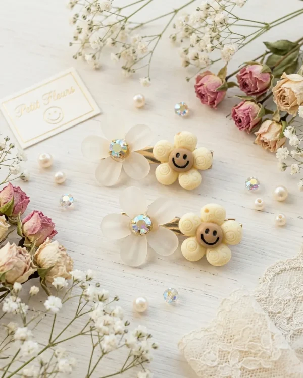 Cute hair accessories collection with multicolor bow clips, hair ribbons, hairbands and teddy bear or bunny hairbands for girls and kids from Passionate Bangladesh.