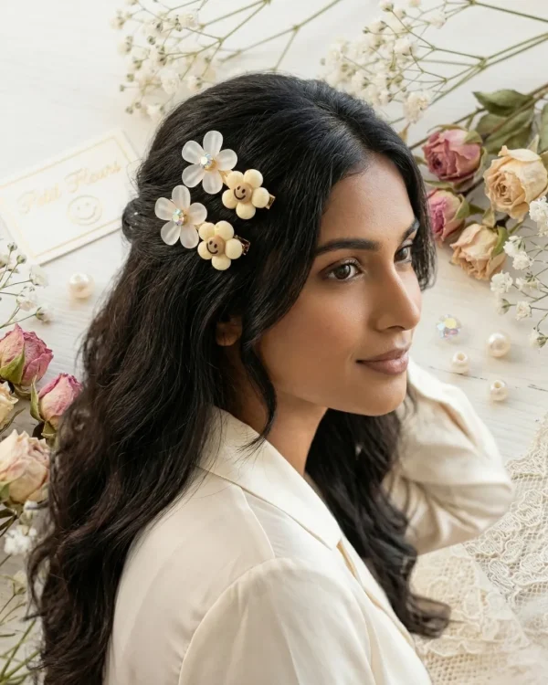 Cute hair accessories collection with multicolor bow clips, hair ribbons, hairbands and teddy bear or bunny hairbands for girls and kids from Passionate Bangladesh.