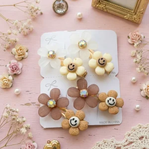 Cute hair accessories collection with multicolor bow clips, hair ribbons, hairbands and teddy bear or bunny hairbands for girls and kids from Passionate Bangladesh.