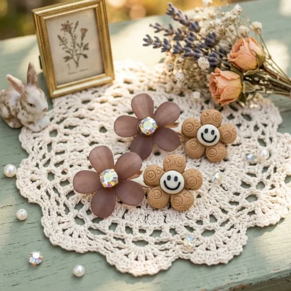 Cute hair accessories collection with multicolor bow clips, hair ribbons, hairbands and teddy bear or bunny hairbands for girls and kids from Passionate Bangladesh.