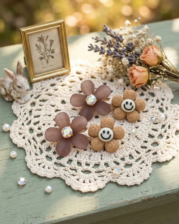 Cute hair accessories collection with multicolor bow clips, hair ribbons, hairbands and teddy bear or bunny hairbands for girls and kids from Passionate Bangladesh.