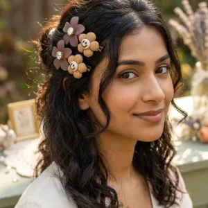 Cute hair accessories collection with multicolor bow clips, hair ribbons, hairbands and teddy bear or bunny hairbands for girls and kids from Passionate Bangladesh.