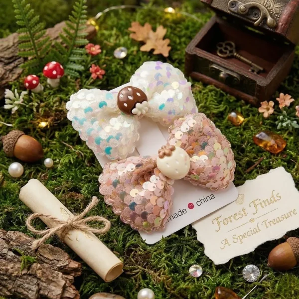 Cute hair accessories collection with multicolor bow clips, hair ribbons, hairbands and teddy bear or bunny hairbands for girls and kids from Passionate Bangladesh.