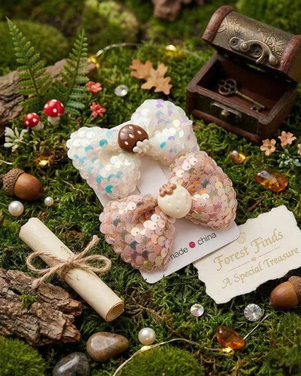 Cute hair accessories collection with multicolor bow clips, hair ribbons, hairbands and teddy bear or bunny hairbands for girls and kids from Passionate Bangladesh.