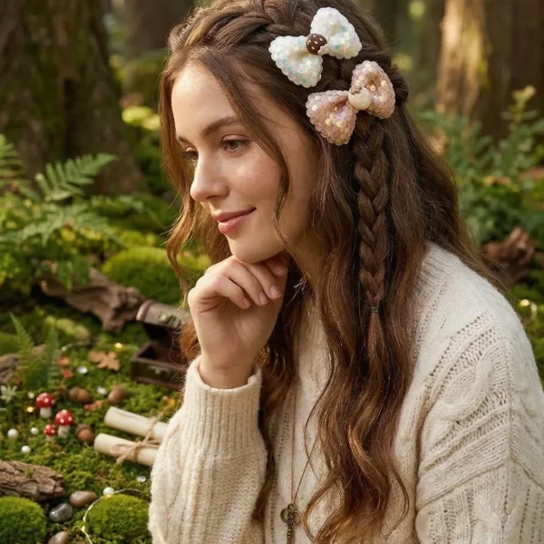 Cute hair accessories collection with multicolor bow clips, hair ribbons, hairbands and teddy bear or bunny hairbands for girls and kids from Passionate Bangladesh.