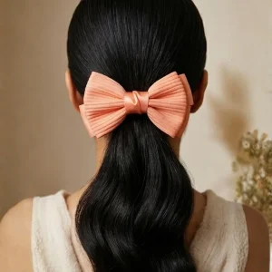 Cute hair accessories collection with multicolor bow clips, hair ribbons, hairbands and teddy bear or bunny hairbands for girls and kids from Passionate Bangladesh.