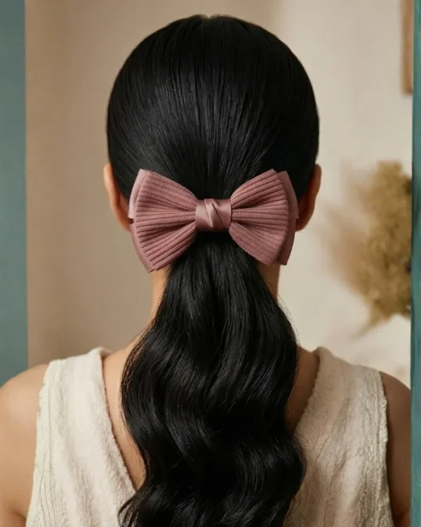 Cute hair accessories collection with multicolor bow clips, hair ribbons, hairbands and teddy bear or bunny hairbands for girls and kids from Passionate Bangladesh.