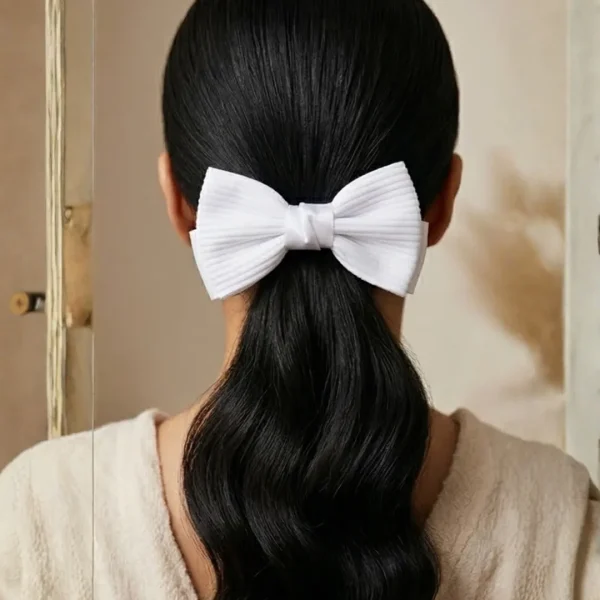 Cute hair accessories collection with multicolor bow clips, hair ribbons, hairbands and teddy bear or bunny hairbands for girls and kids from Passionate Bangladesh.