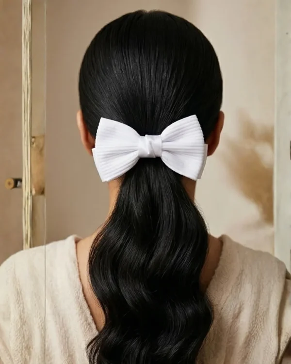 Cute hair accessories collection with multicolor bow clips, hair ribbons, hairbands and teddy bear or bunny hairbands for girls and kids from Passionate Bangladesh.