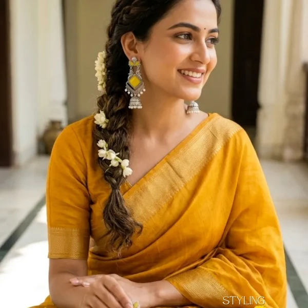 Traditional oxidized-style jhumka earrings with red, yellow and blue stones, perfect for saree, salwar and festive party looks from Passionate Bangladesh. Shop now at www.passionatebangladesh.com