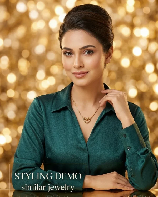 Stylish fashion layer necklace and pendants collection at Passionate Bangladesh showing different gold, silver and stoned necklace and pendants with for western and fusion outfits.