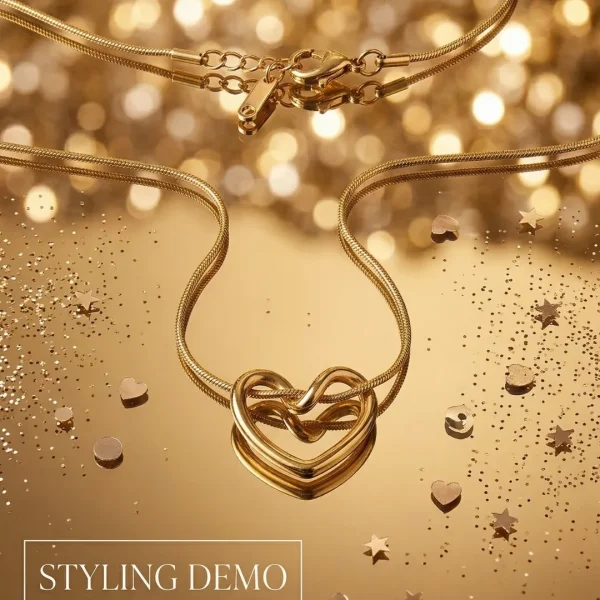 Stylish fashion layer necklace and pendants collection at Passionate Bangladesh showing different gold, silver and stoned necklace and pendants with for western and fusion outfits.