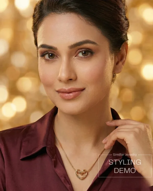 Stylish fashion layer necklace and pendants collection at Passionate Bangladesh showing different gold, silver and stoned necklace and pendants with for western and fusion outfits.