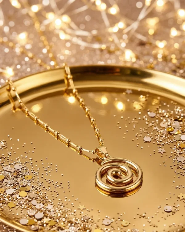 Stylish fashion layer necklace and pendants collection at Passionate Bangladesh showing different gold, silver and stoned necklace and pendants with for western and fusion outfits.