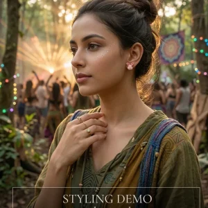 Budget‑friendly stud earring set from Passionate Bangladesh with multiple colorful everyday designs, attractive small studs neatly designed for Passionate girls only.