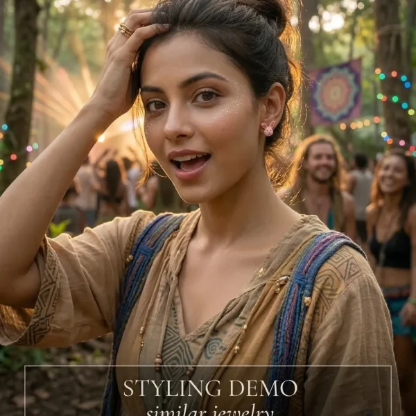 Budget‑friendly stud earring set from Passionate Bangladesh with multiple colorful everyday designs, attractive small studs neatly designed for Passionate girls only. Wearable by Kids too.