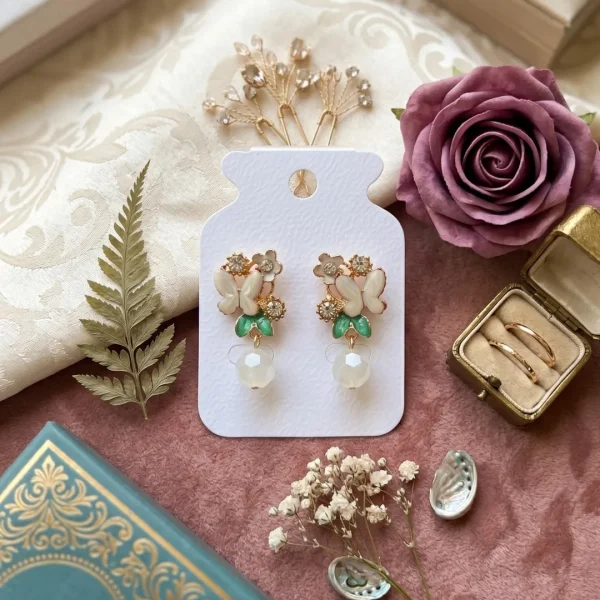 Elegant drop earrings from Passionate Bangladesh, lightweight dangle design for women and girls, perfect for parties and special occasions. Try our different designs like butterfly earrings, long chain earrings, heart shape earrings and stone earrings.