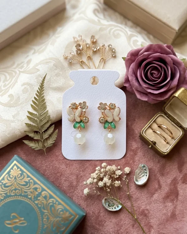 Elegant drop earrings from Passionate Bangladesh, lightweight dangle design for women and girls, perfect for parties and special occasions. Try our different designs like butterfly earrings, long chain earrings, heart shape earrings and stone earrings.