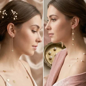 Trendy stud, mixed shaped, hoop and drop earrings from Passionate Bangladesh, everyday and party jewelry in different shapes and colors for women and girls.