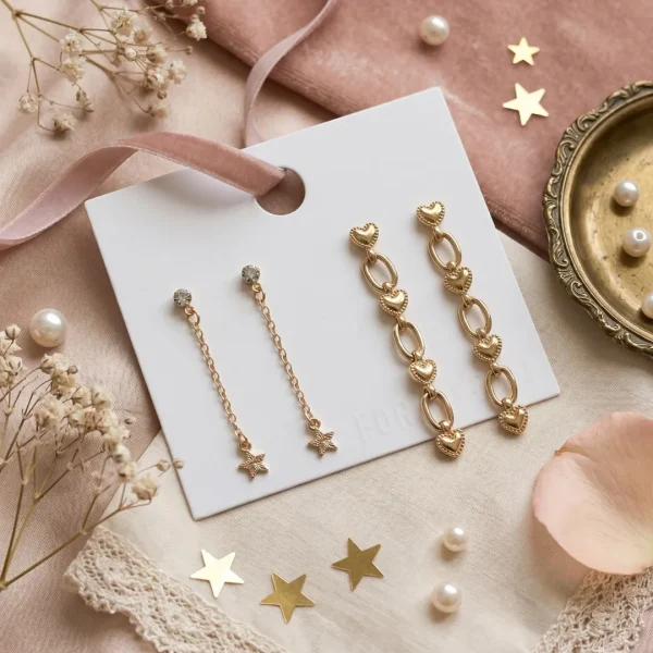 Trendy stud, mixed shaped, hoop and drop earrings from Passionate Bangladesh, everyday and party jewelry in different shapes and colors for women and girls.