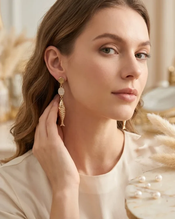 Trendy stud, mixed shaped, hoop and drop earrings from Passionate Bangladesh, everyday and party jewelry in different shapes and colors for women and girls.
