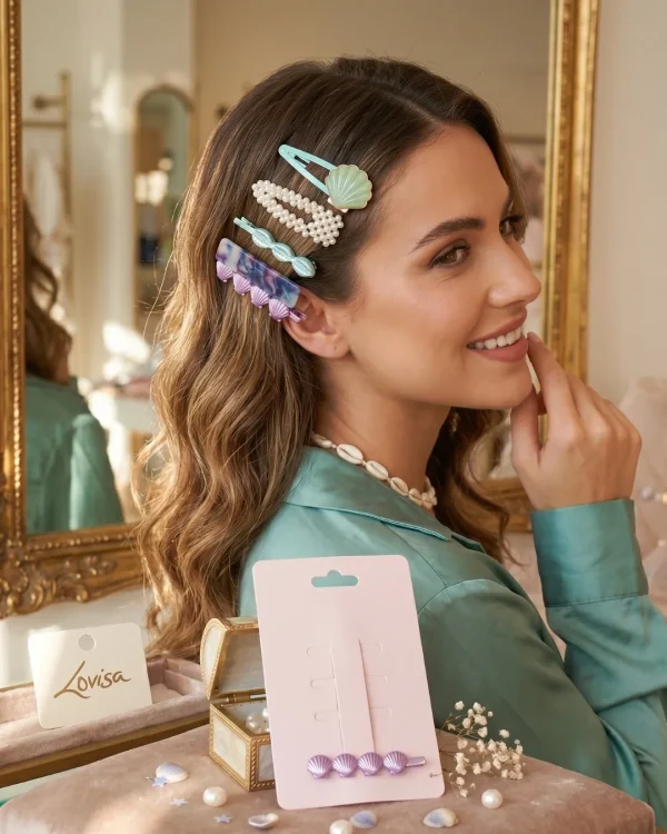 Cute hair accessories collection with multicolor bow clips, hair ribbons, hairbands and teddy bear or bunny hairbands for girls and kids from Passionate Bangladesh.