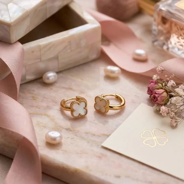 Golden earrings of 1 cm, trendy and stylish golden earrings for women and girls.