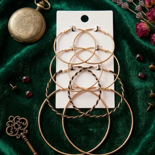 Trendy stud, mixed shaped, hoop and drop earrings from Passionate Bangladesh, everyday and party jewelry in different shapes and colors for women and girls.