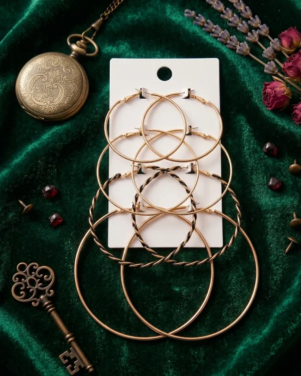 Trendy stud, mixed shaped, hoop and drop earrings from Passionate Bangladesh, everyday and party jewelry in different shapes and colors for women and girls.