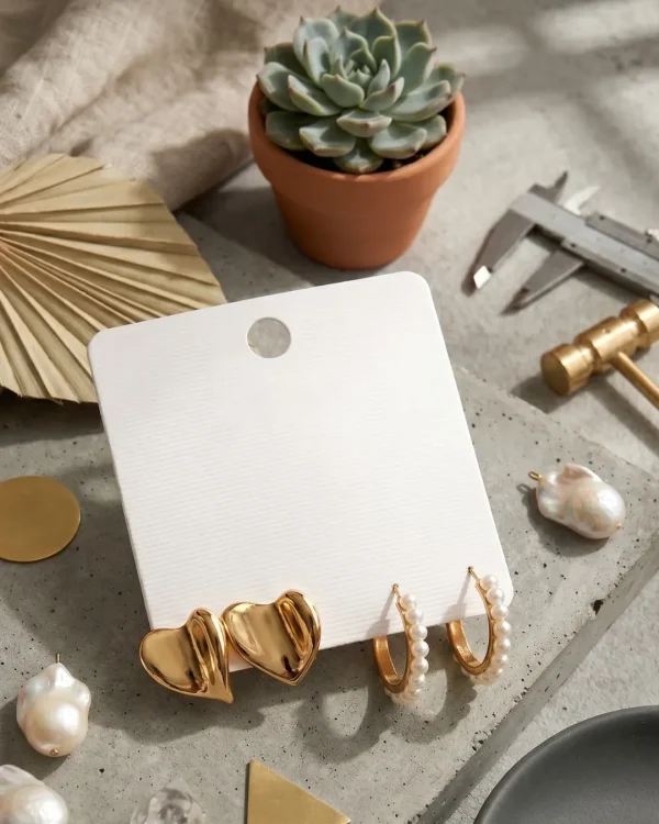 Trendy stud, mixed shaped, hoop and drop earrings from Passionate Bangladesh, everyday and party jewelry in different shapes and colors for women and girls.