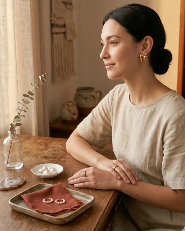 Trendy stud, mixed shaped, hoop and drop earrings from Passionate Bangladesh, everyday and party jewelry in different shapes and colors for women and girls.