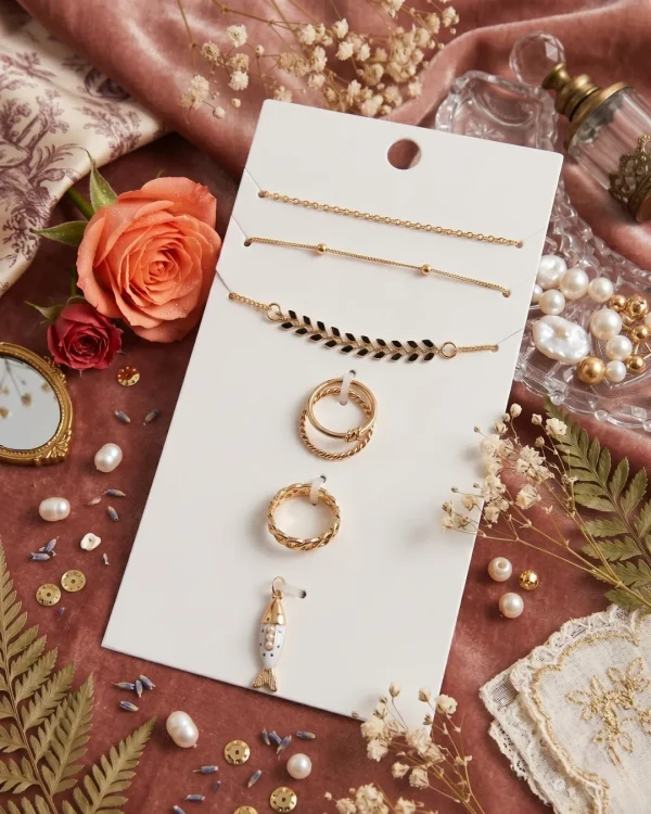 Elegant Pendant, Necklace and Rings set from Passionate Bangladesh, lightweight dangle design for women and girls, perfect for parties and special occasions. Try our different designs like butterfly earrings, long chain earrings, heart shape earrings and stone earrings.