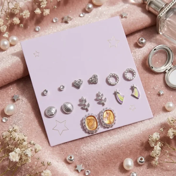 Trendy stud earrings for girls and women, simple everyday designs and sparkly studs from Passionate Bangladesh for party looks. https://passionatebangladesh.com/