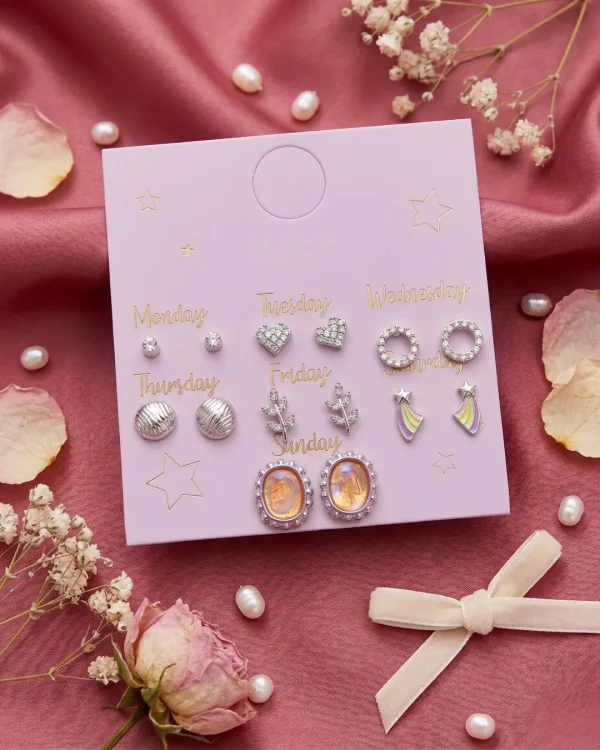 Trendy stud earrings for girls and women, simple everyday designs and sparkly studs from Passionate Bangladesh for party looks. https://passionatebangladesh.com/
