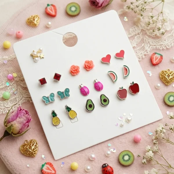 Trendy stud earrings for girls and women, simple everyday designs and sparkly studs from Passionate Bangladesh for party looks. https://passionatebangladesh.com/